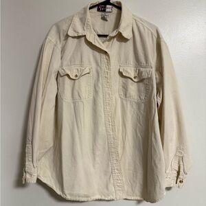 Vintage Kiko Grunge cabin-core Off-White Cotton Button Down Shirt